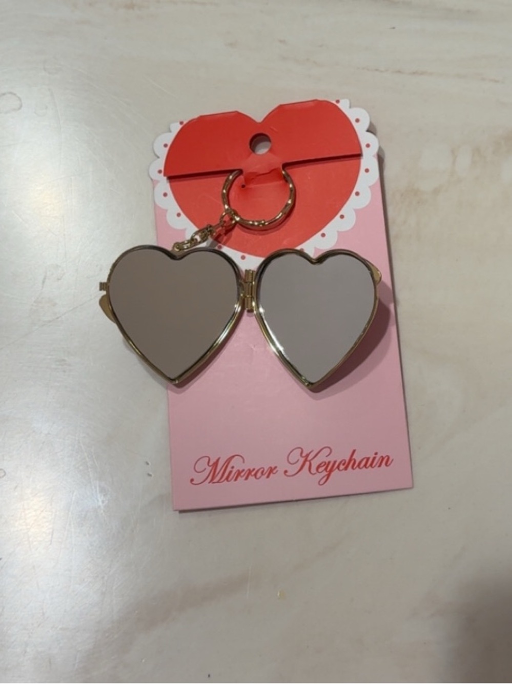 Urban Outfitters Red Heart Locket Keychain - Picture 3 of 3